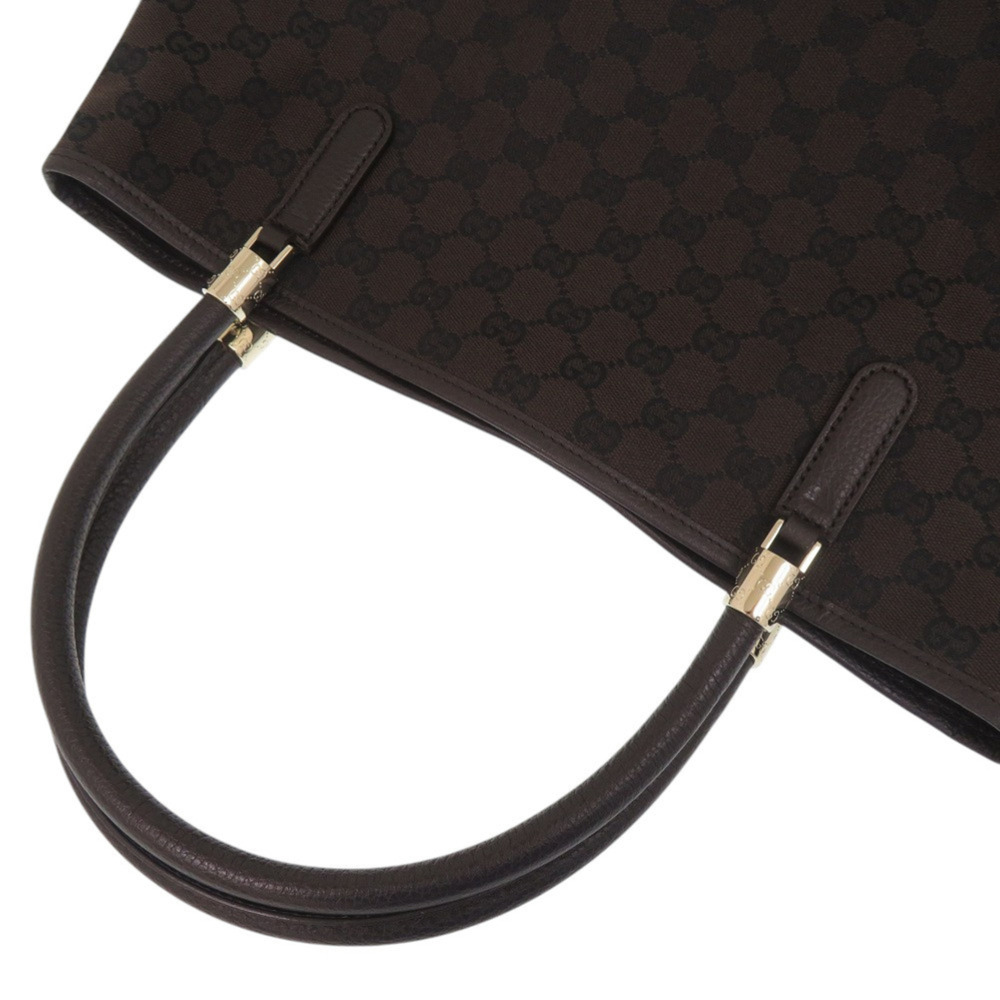 GUCCI Authentic Brown Canvas Tote Bag - Picture 5 of 8